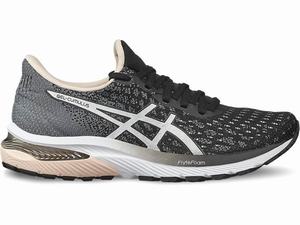 Asics GEL-CUMULUS 22 KNIT Futócipő Női Fekete Fehér | 420863-CIU