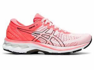 Asics GEL-KAYANO 27 TOKYO Futócipő Női Fehér Narancssárga Piros | 081267-GFY